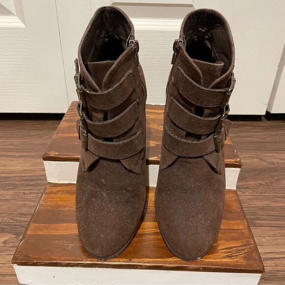 Xoxo Women's Kimberlie Heeled Boot Brown Size 8.5 - Picture 6 of 10